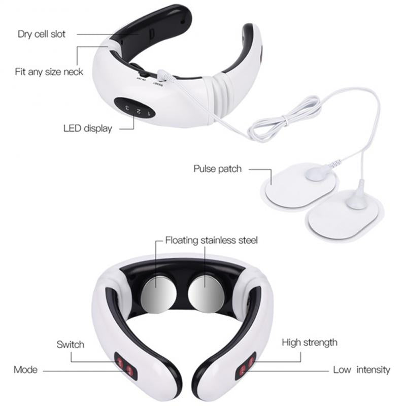 High Tab™ Electric Neck Massager &amp; Pulse Back Massager