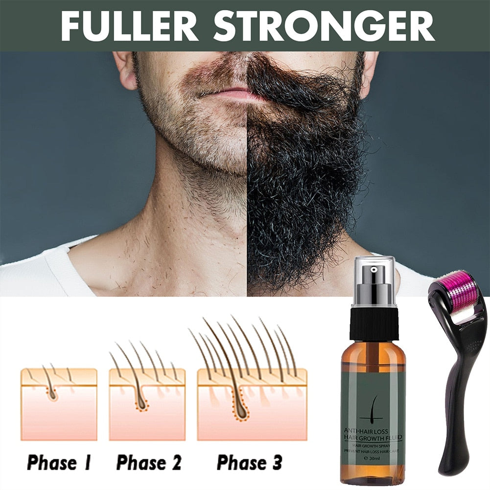 High Tab™ Beard Roller With Oil