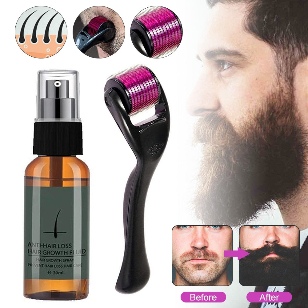 High Tab™ Beard Roller With Oil